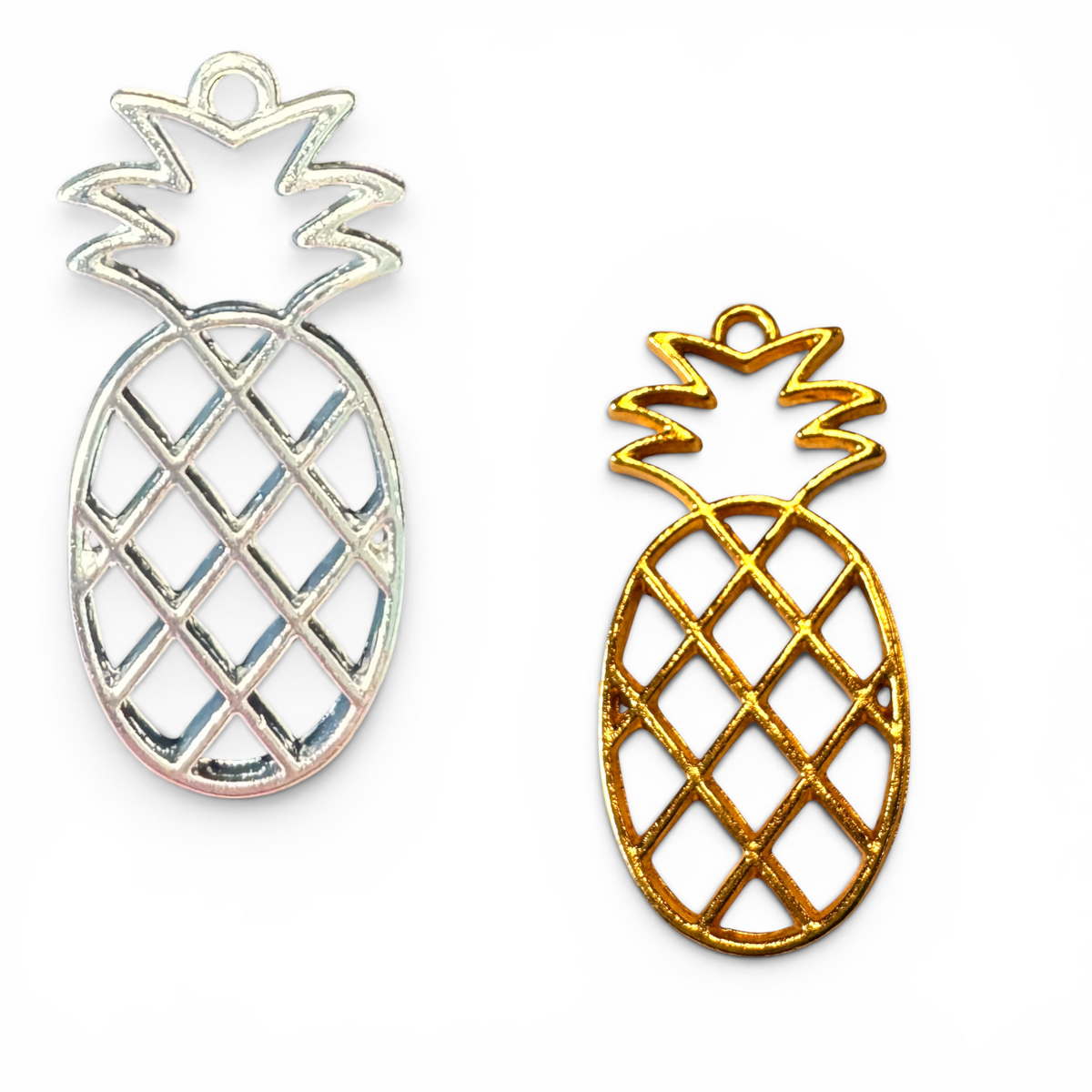 Pineapple Open Back Bezel Blank - 10 Pcs