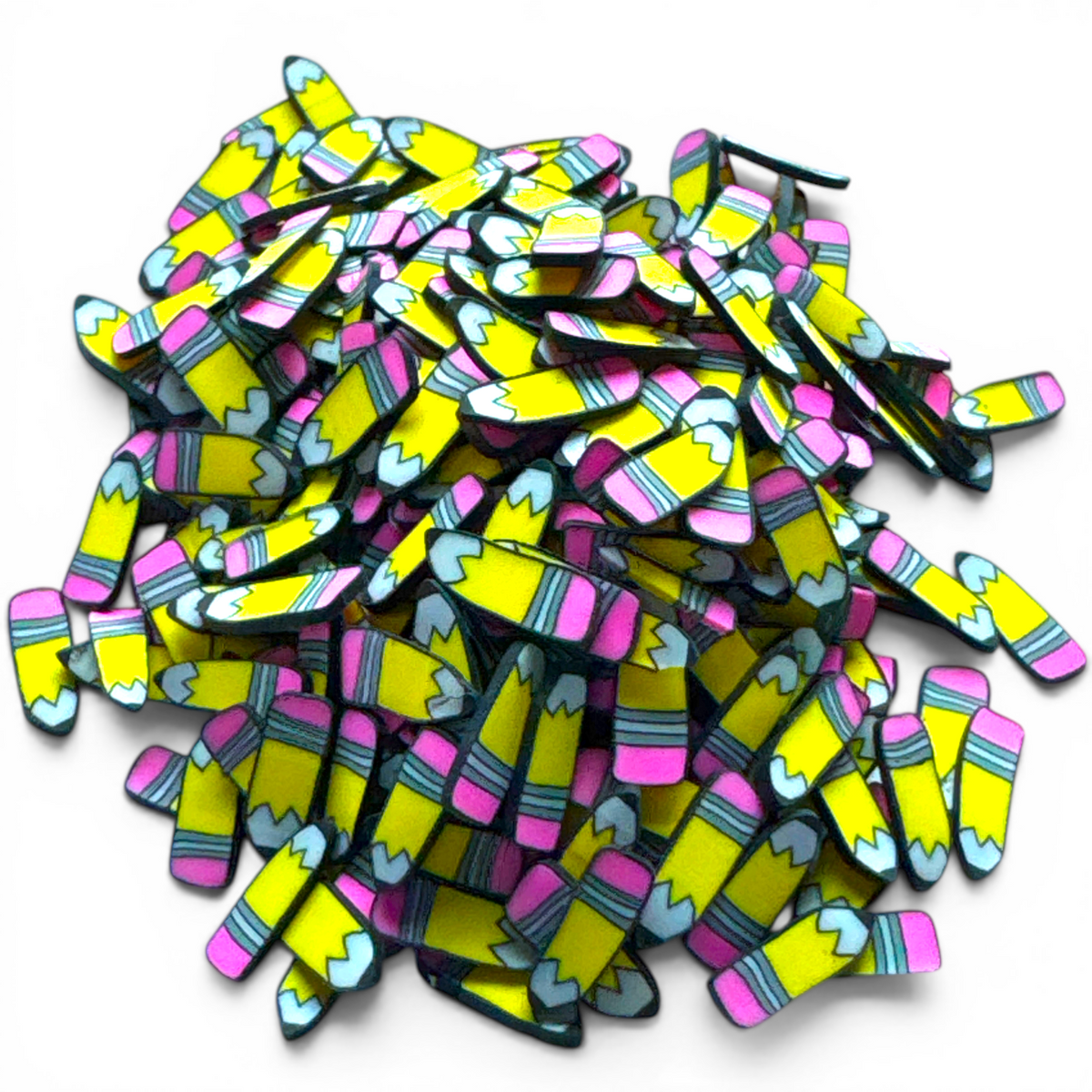 Pencil Polymer Clay Pieces