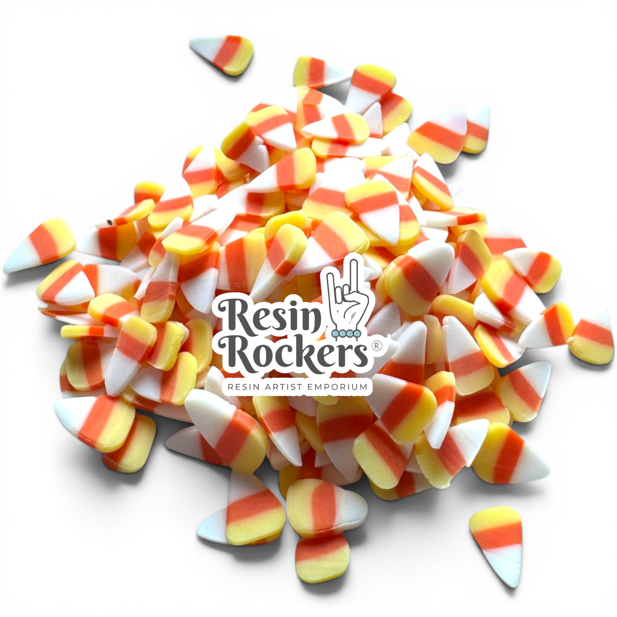 Candy Corn Mix Polymer Clay Pieces