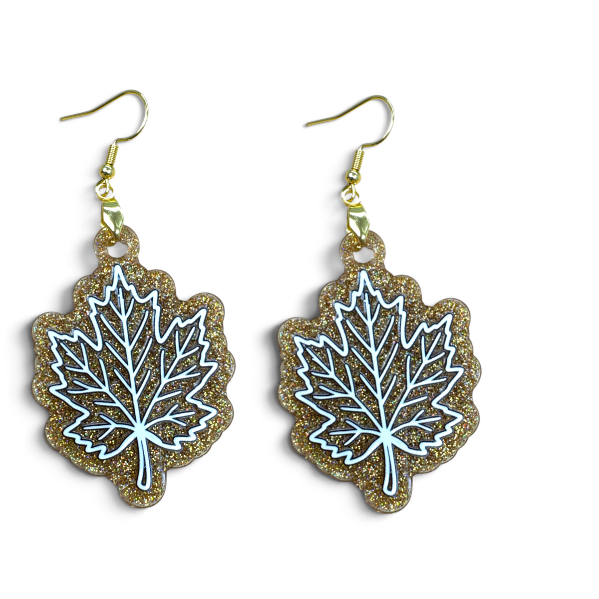 Fall Leaves Dangle Earring Project Pack with Decals and Hardware