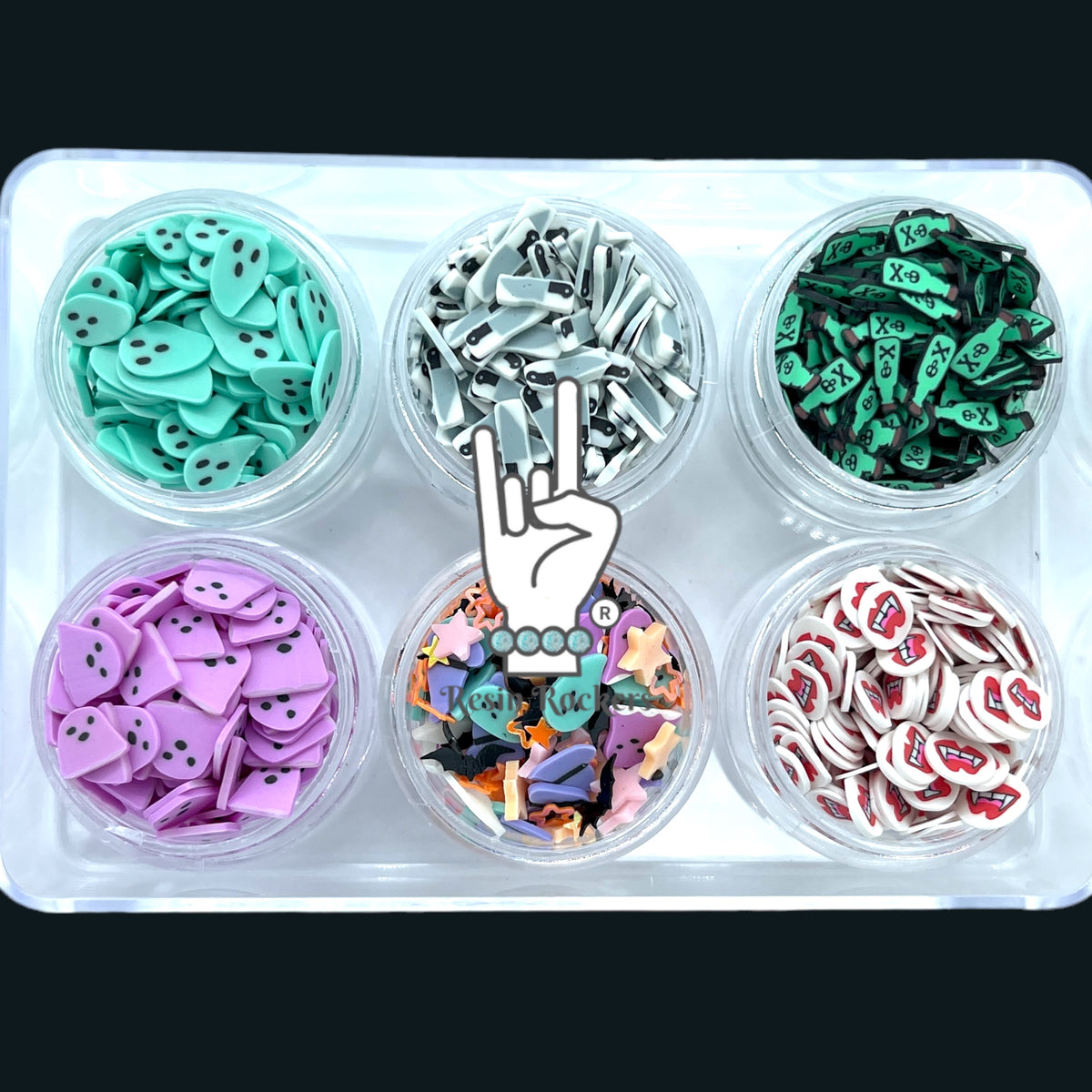Beware Combo Set of Polymer Clay Pieces for Epoxy and UV Resin Art