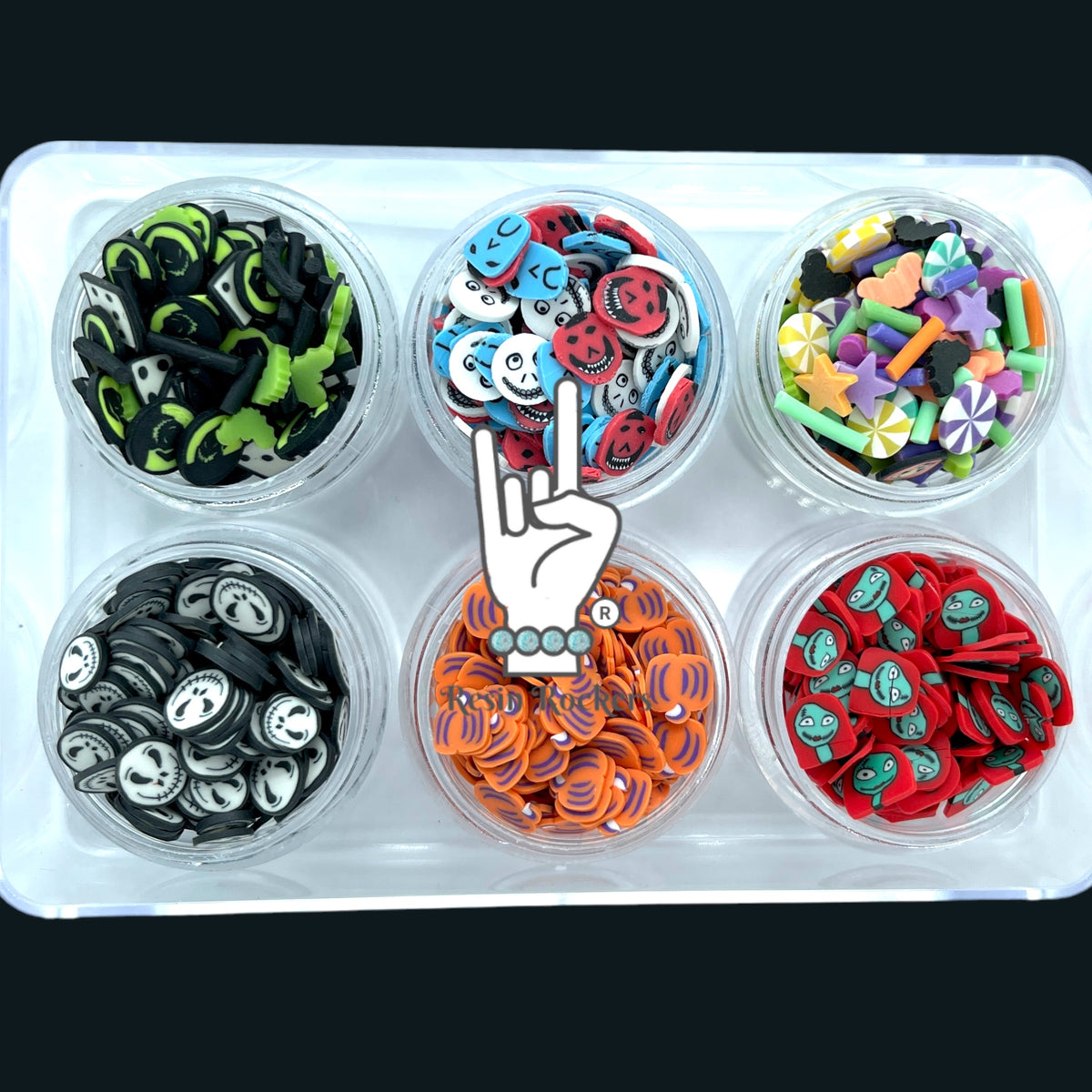 Nightmare Combo Set of Polymer Clay Pieces for Epoxy and UV Resin Art