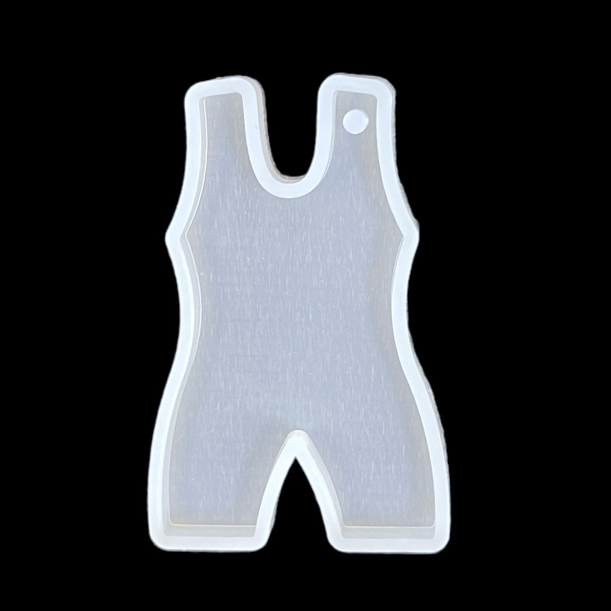 Wrestling Singlet Uniform Keychain UV Safe Silicone Mold for Epoxy Resin Art
