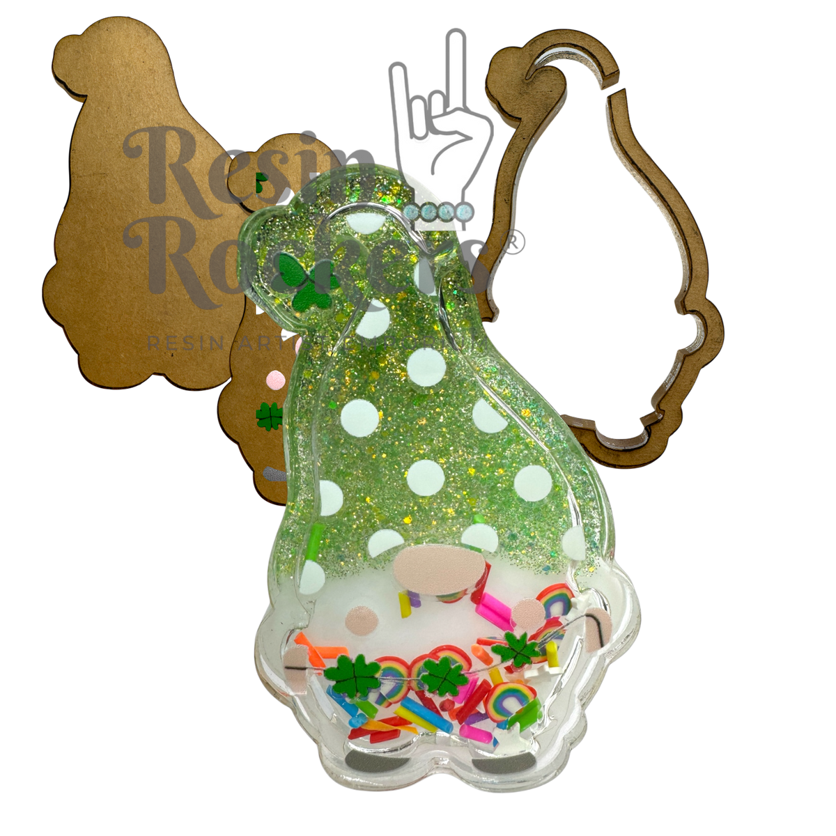St. Patrick's Day Gnome Snow Globe Shaker Blank Kit