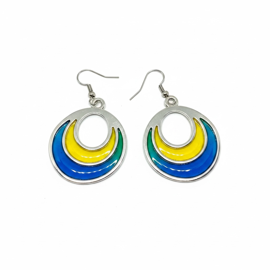 Circle Geo Shape Open Back Bezel Blank - 10 Pc