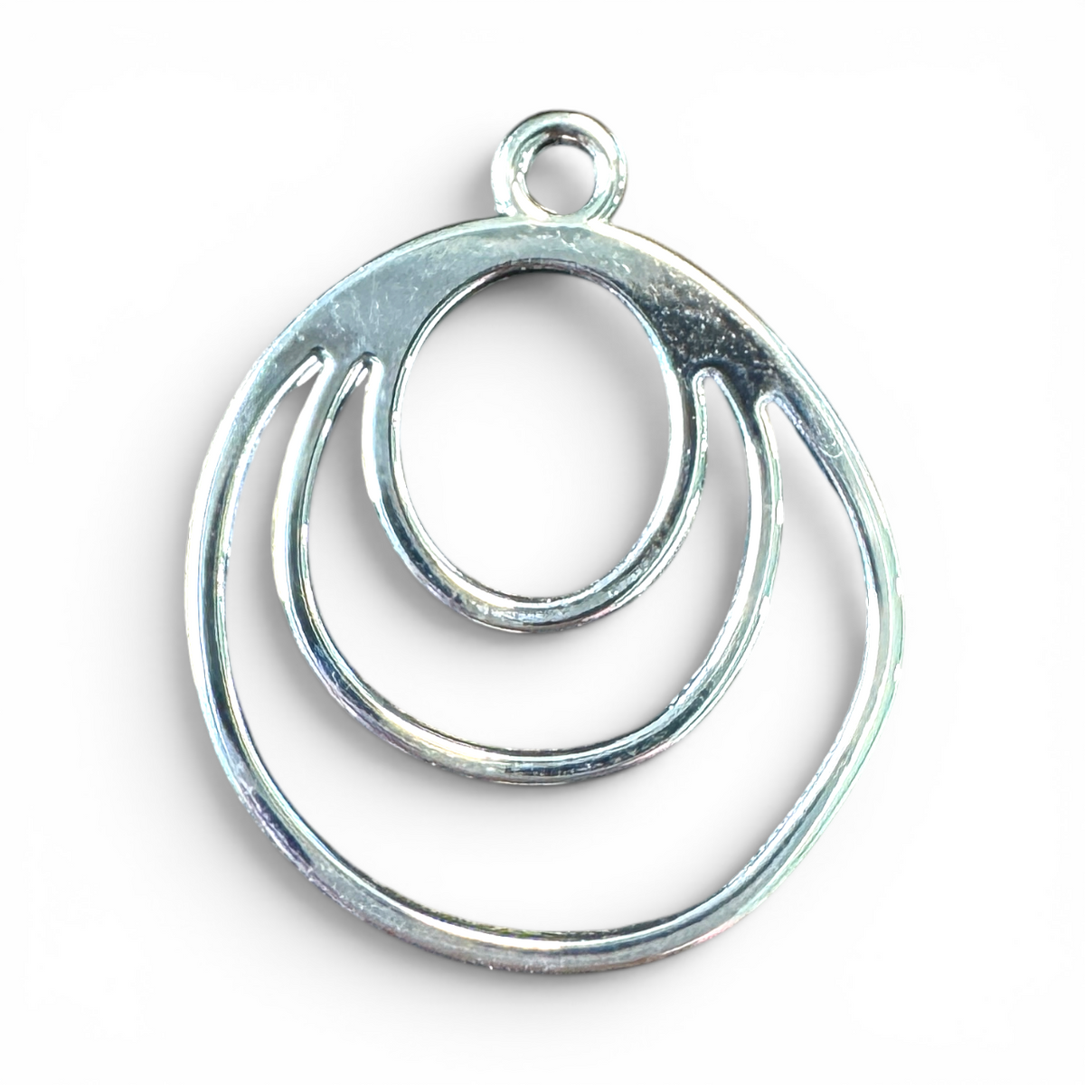 Circle Geo Shape Open Back Bezel Blank - 10 Pc