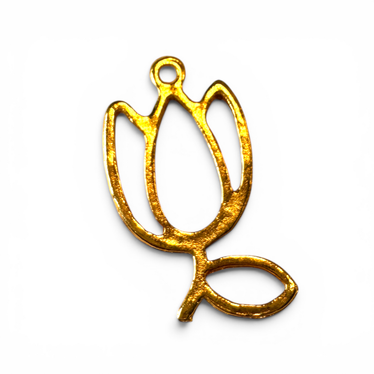 Mini Tulips Open Back Bezel Blank - 10 Pc