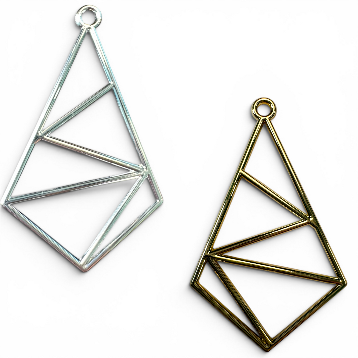 Geometric Shape Open Back Bezel Blank - 10 Pc