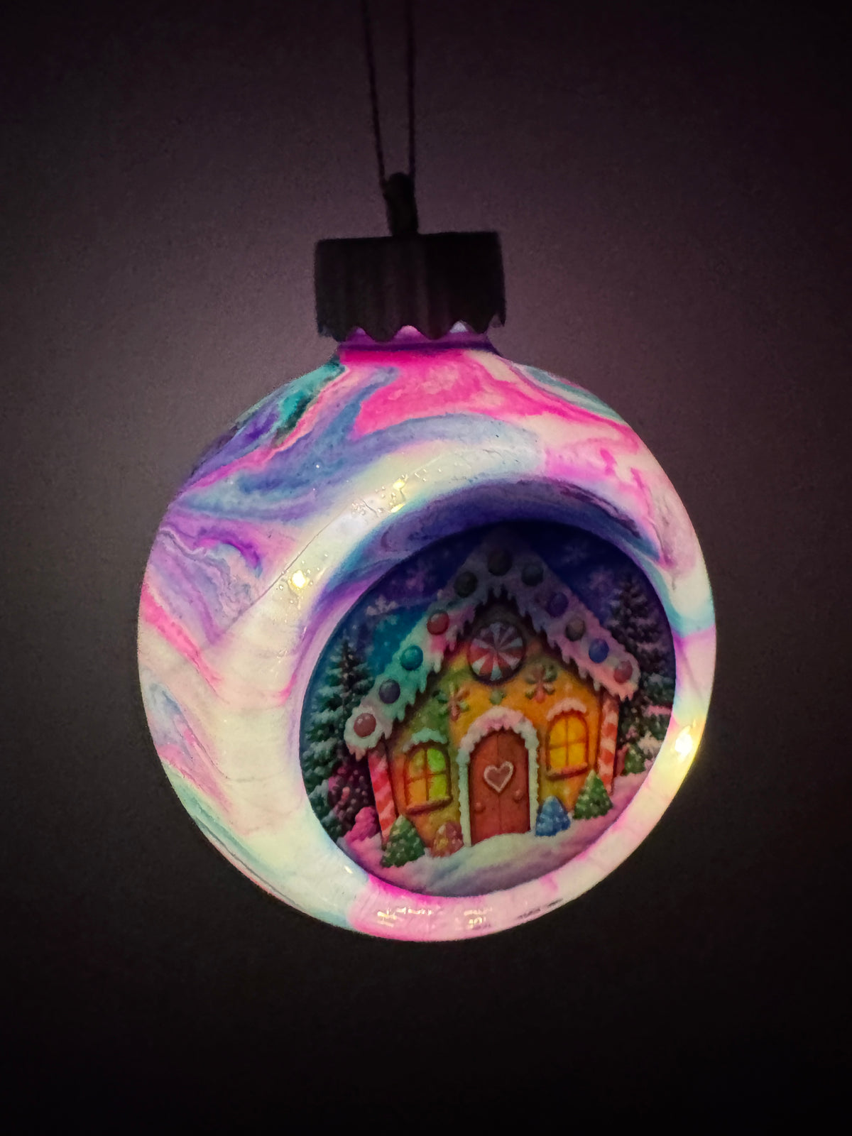 DIY LED Light-Up Holiday Ornament Mini Kit with Epoxy and Decals (Pack of 10 Ornaments)