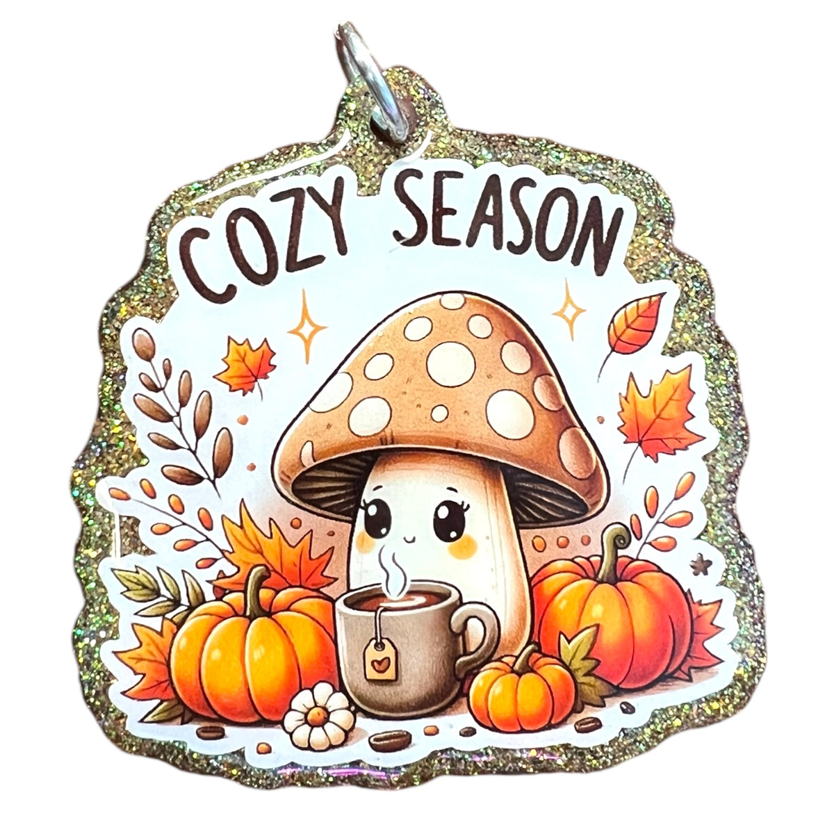 Cozy Season Acrylic Blank With Vinyl Decal Keychain Kit for UV and Epoxy Resin