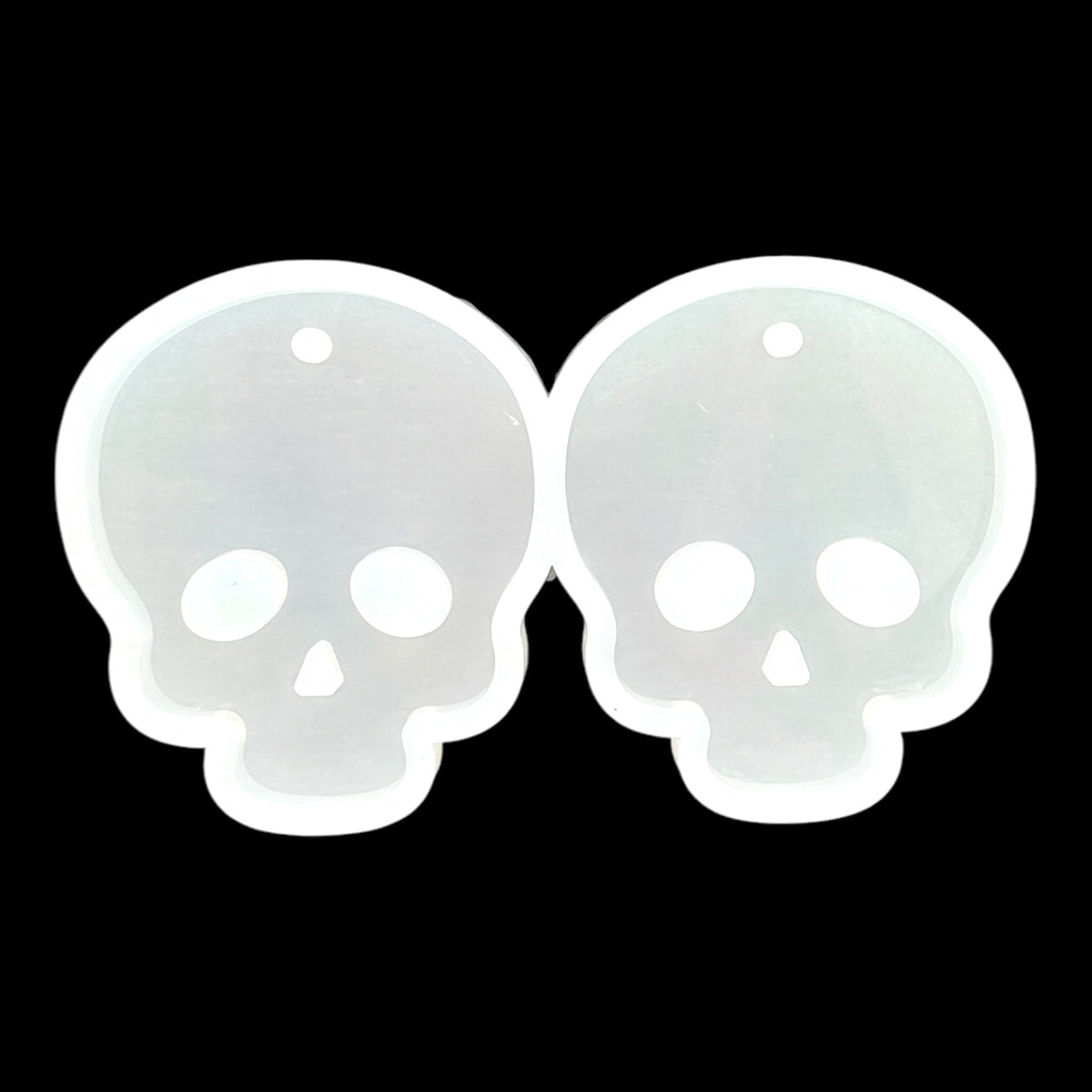 Skull Dangle Earring Mold for UV Resin and Epoxy Resin