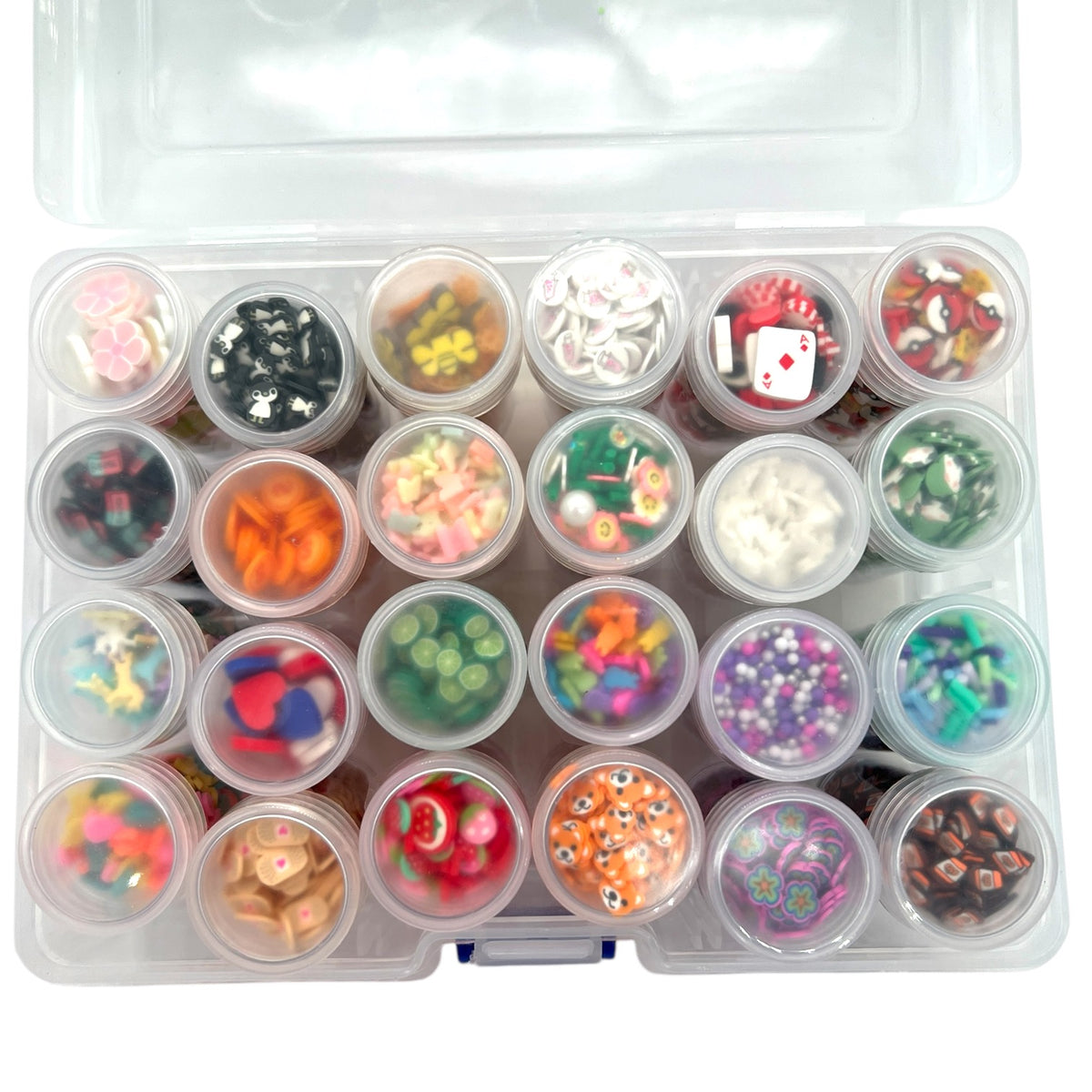 Claynation Surprise 24 Mystery Clay Kit with FREE Tube Compartment Container Crafting Organizer Box