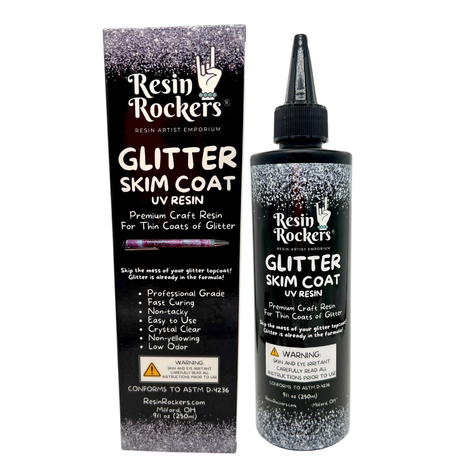 Glitter Skim Coat Formula for Pens Hard Type Ultra Fast Curing™️