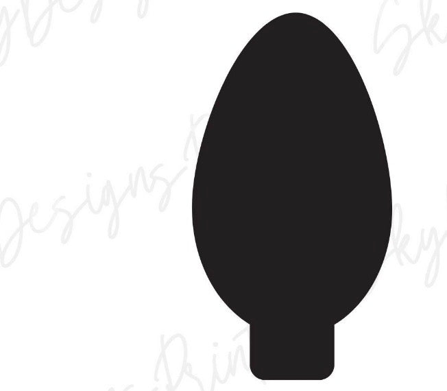 Christmas Light Bulb Shaker Mold with Holiday Clay