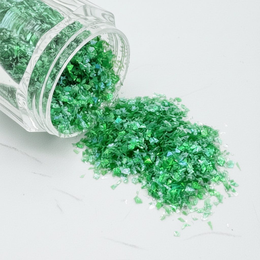Green Emerald Color Micro Premium Pigment Flakes