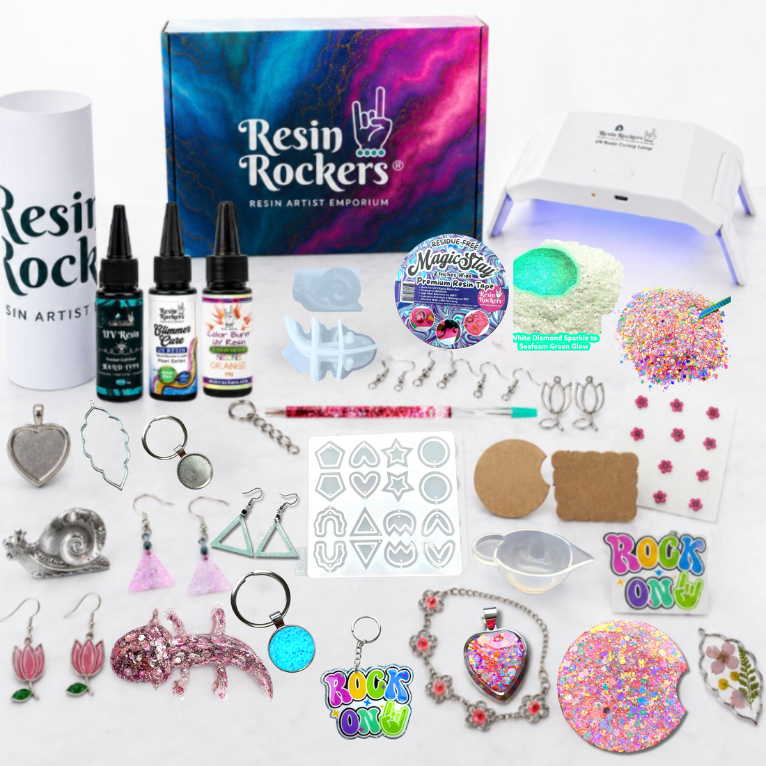 Intro To UV Resin Kit — Everything You Need to Start Crafting + Free Class & FREEBIES (up to $200 Value)
