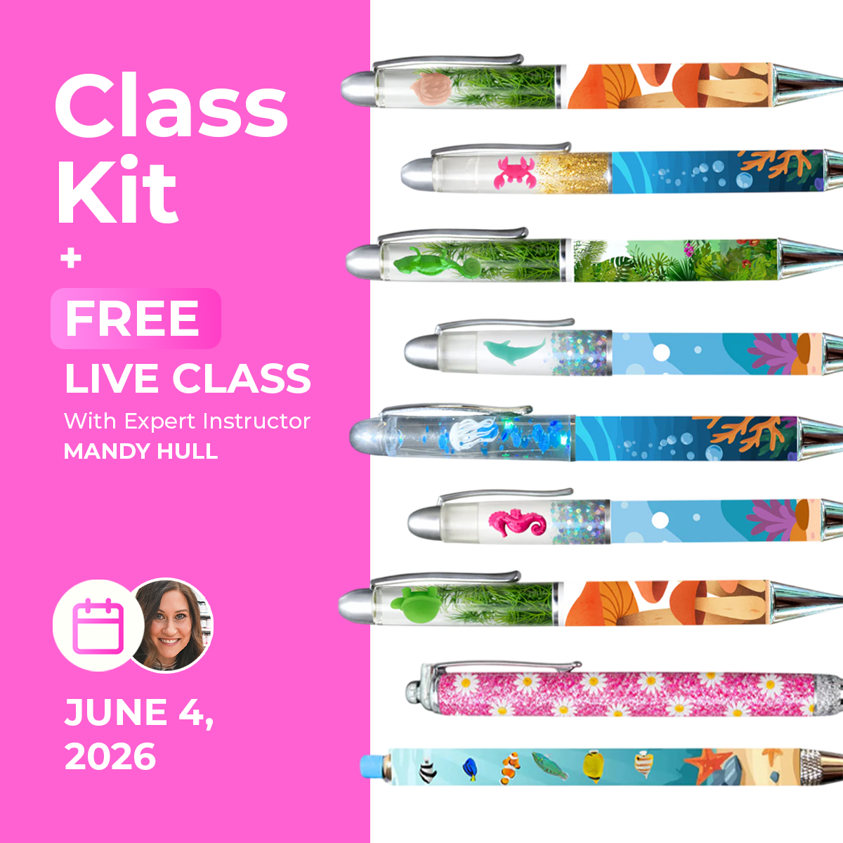 The Floating Fantasy UV Resin Pen Class Kit: Snow Globe Edition