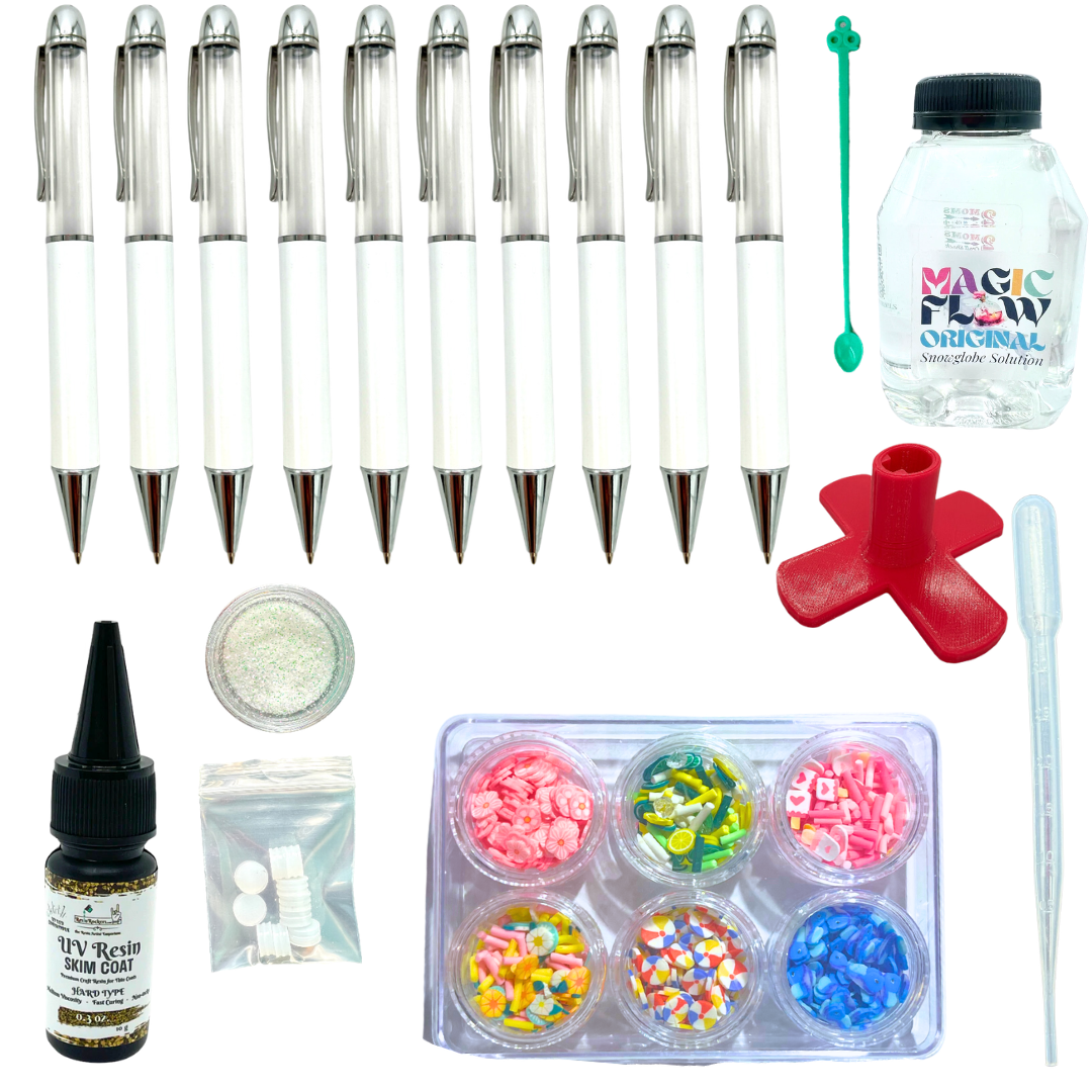 Life's a Beach Snow Globe Chunky Ballpoint Sublimation Pen Crafting Kit