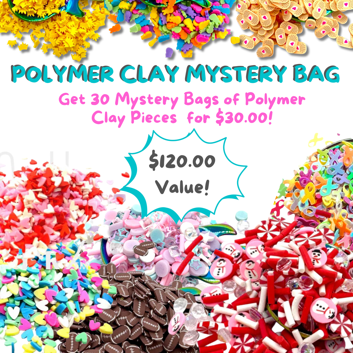 30 Polymer Clays for $30 - Limited Time Mystery Bundle ($120 value)