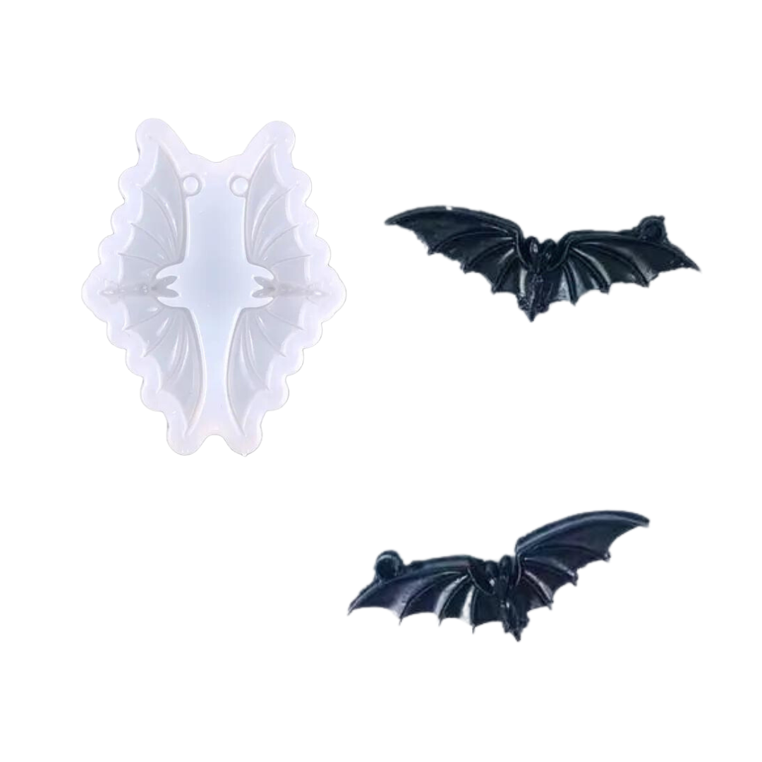 Flying Bat Halloween Dangle Earring Soft Silicone Mold for Epoxy Resin