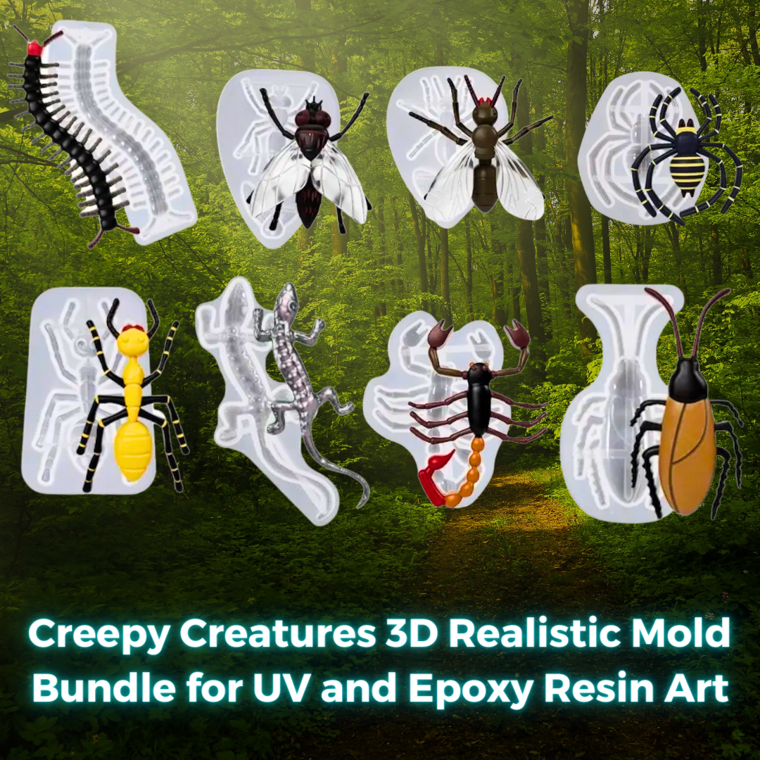 Creepy Creatures 3D Realistic Mold Bundle for UV and Epoxy Resin Art