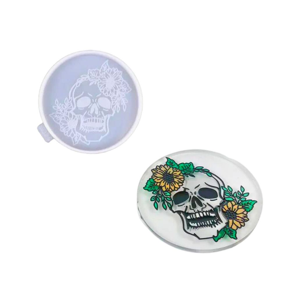 Tiny Skull Halloween Resin Rockers Exclusive Stud Earring Mold for UV and  Epoxy Resin