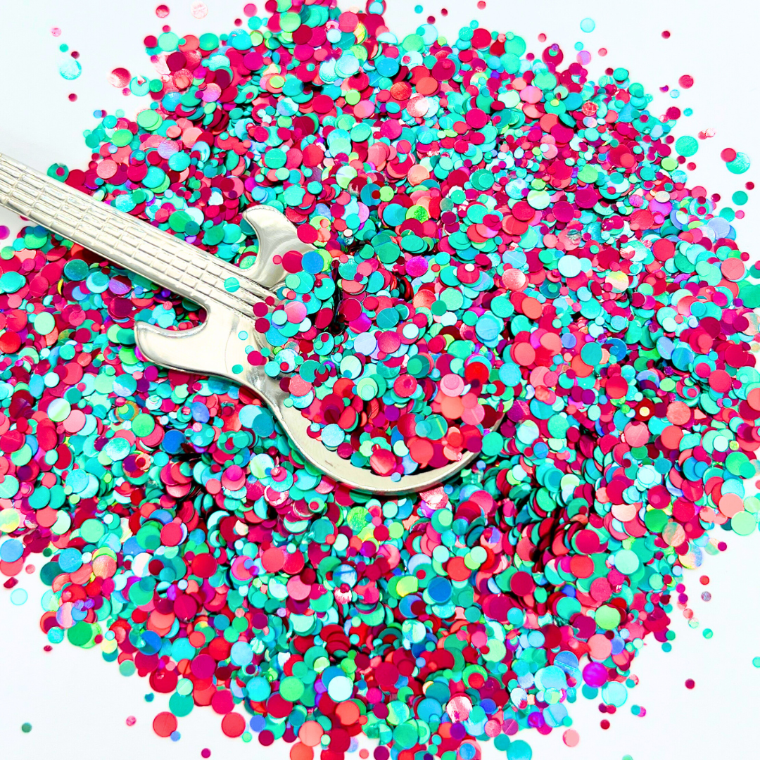Stayin&#39; Alive Premium Holographic Pixie for Poxy Dot Chunky Glitter Mix