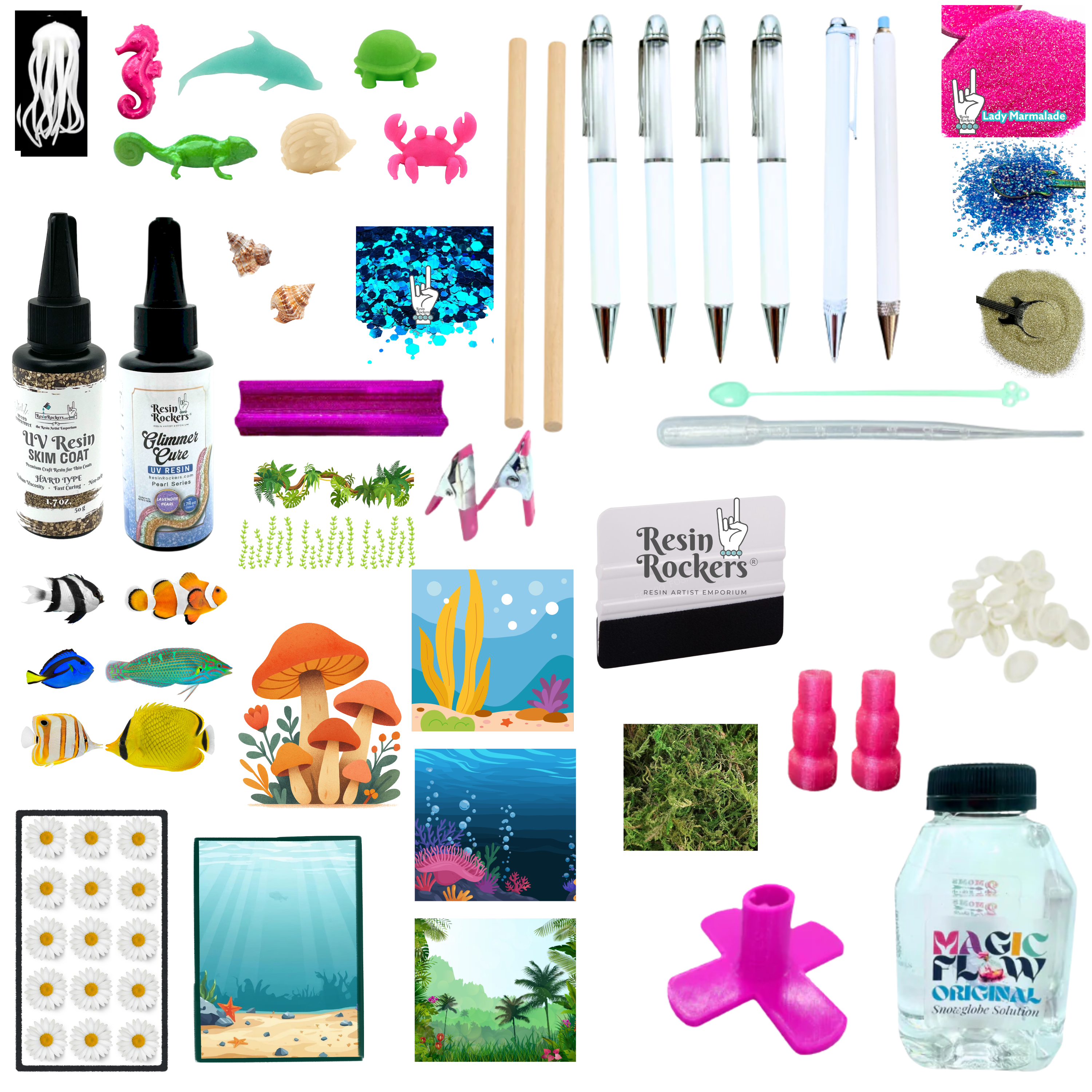 The Floating Fantasy UV Resin Pen Class Kit: Snow Globe Edition - Resin ...