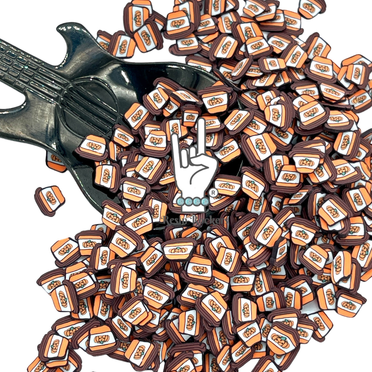 Pumpkin Spice Latte Polymer Clay Pieces