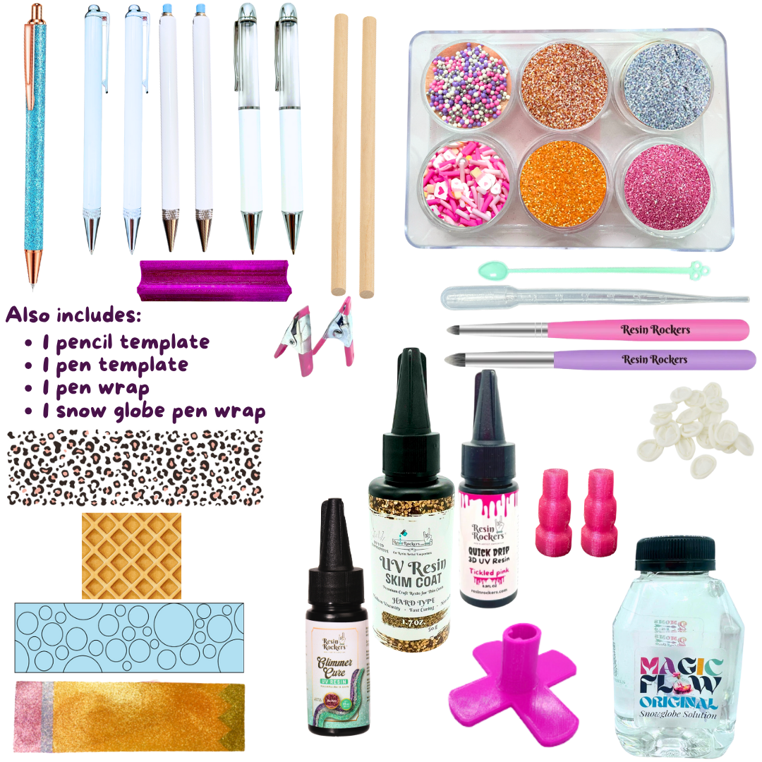 UV Resin Pen and Pencil Class 2.0 Kit for FREE CLASS Thursday 7/24