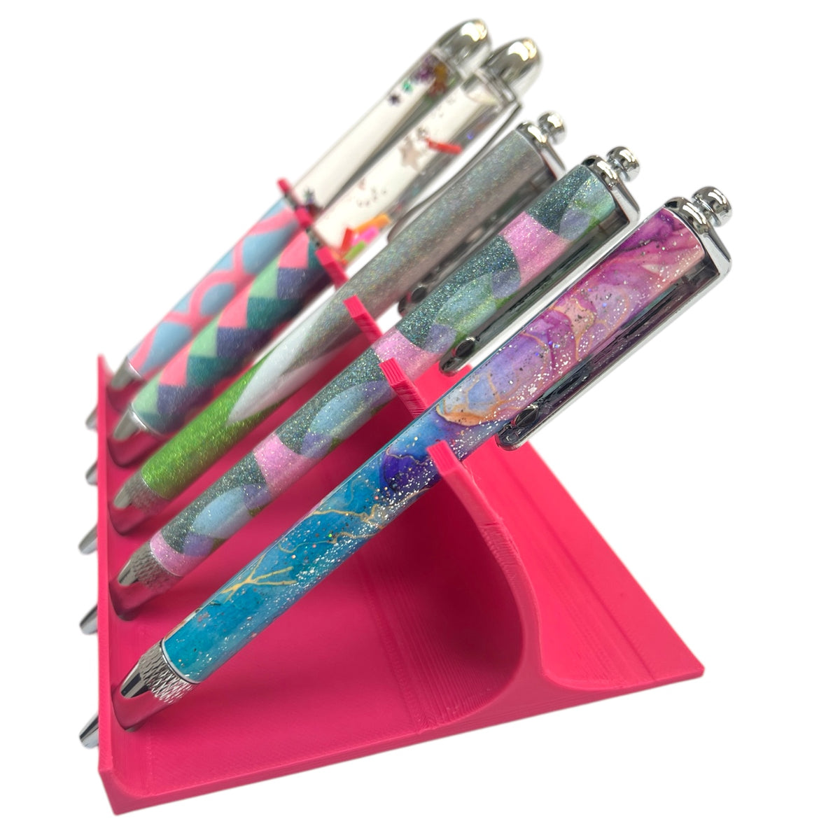 Angled 5-Pen Display Stand