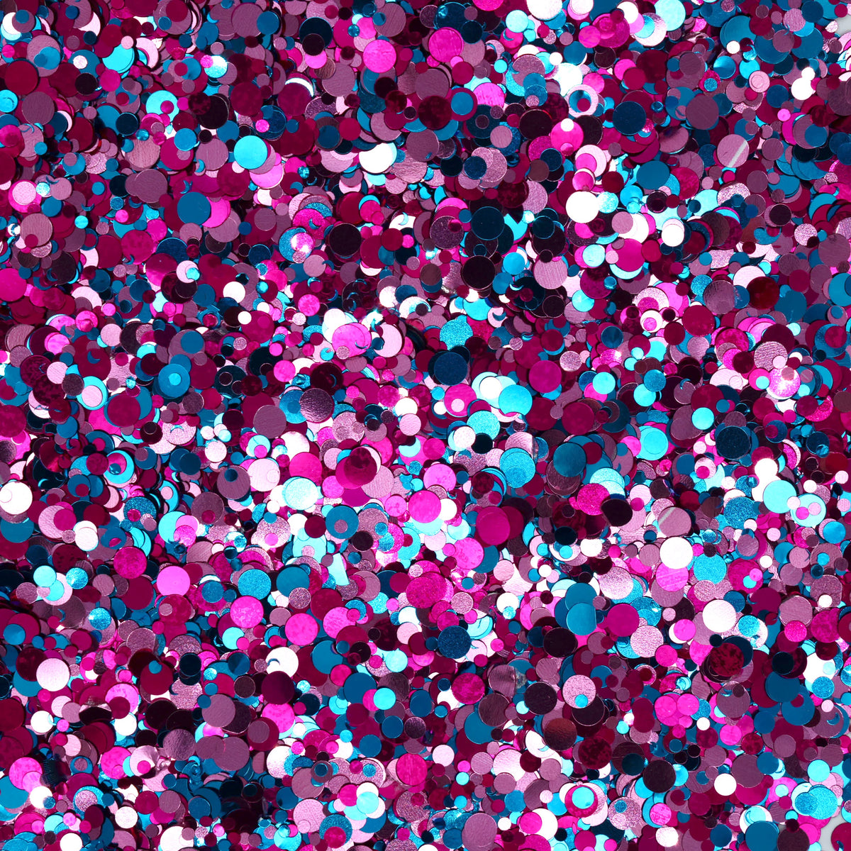 Teenage Dream Pink Purple Blue Chunky Metallic Dot Glitter Mix
