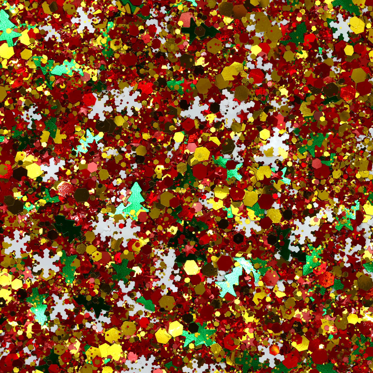 All I Want For Christmas Holographic Holiday Chunky Glitter Mix with Shape