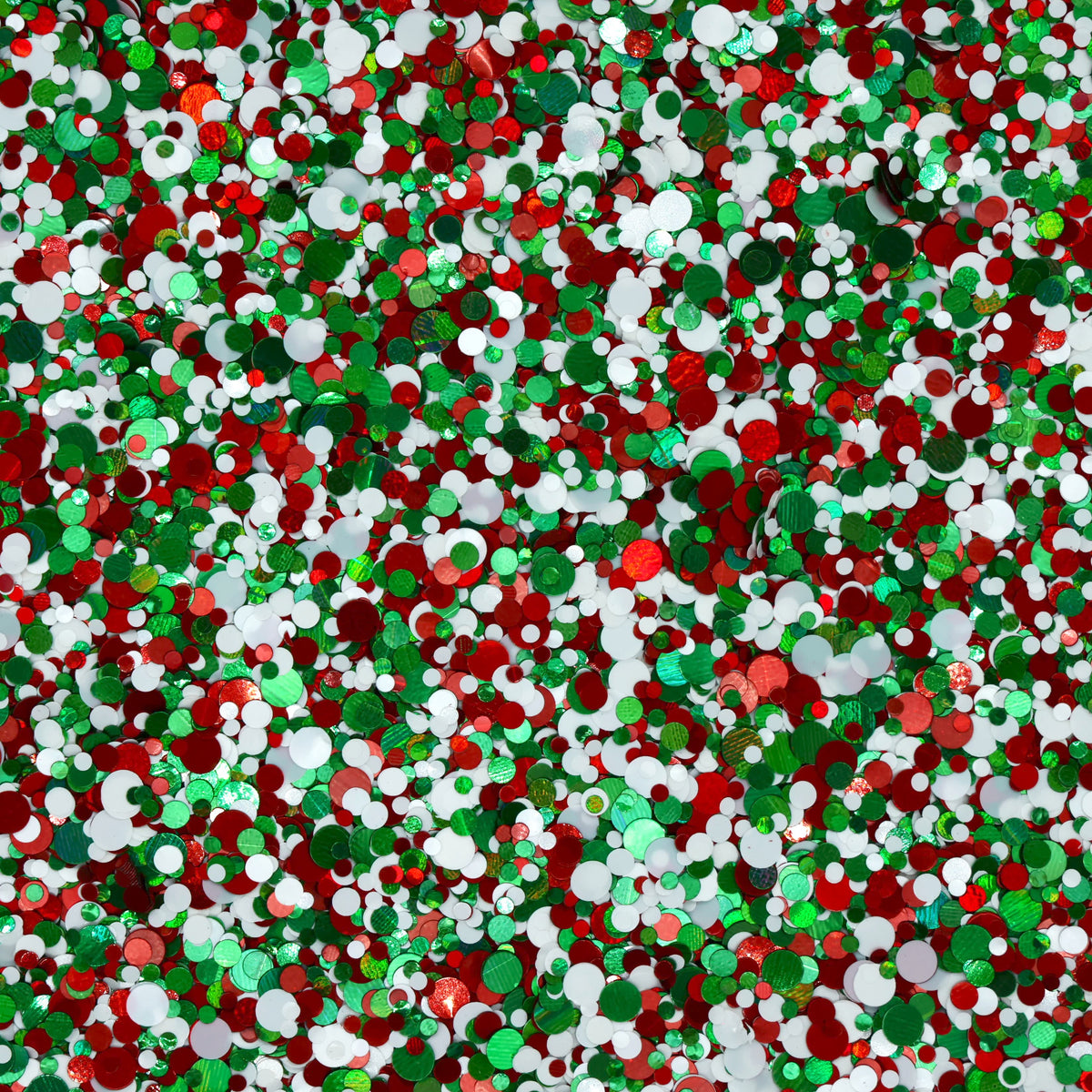Deck the Halls Holographic and Metallic Dot Glitter Mix