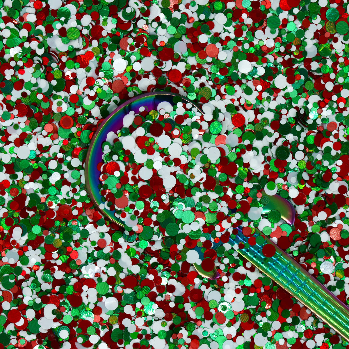 Deck the Halls Holographic and Metallic Dot Glitter Mix