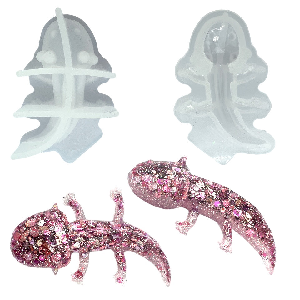 Resin Rocker&#39;s Exclusive 3D Mini Axolotl Mold for UV and Epoxy Resin Art