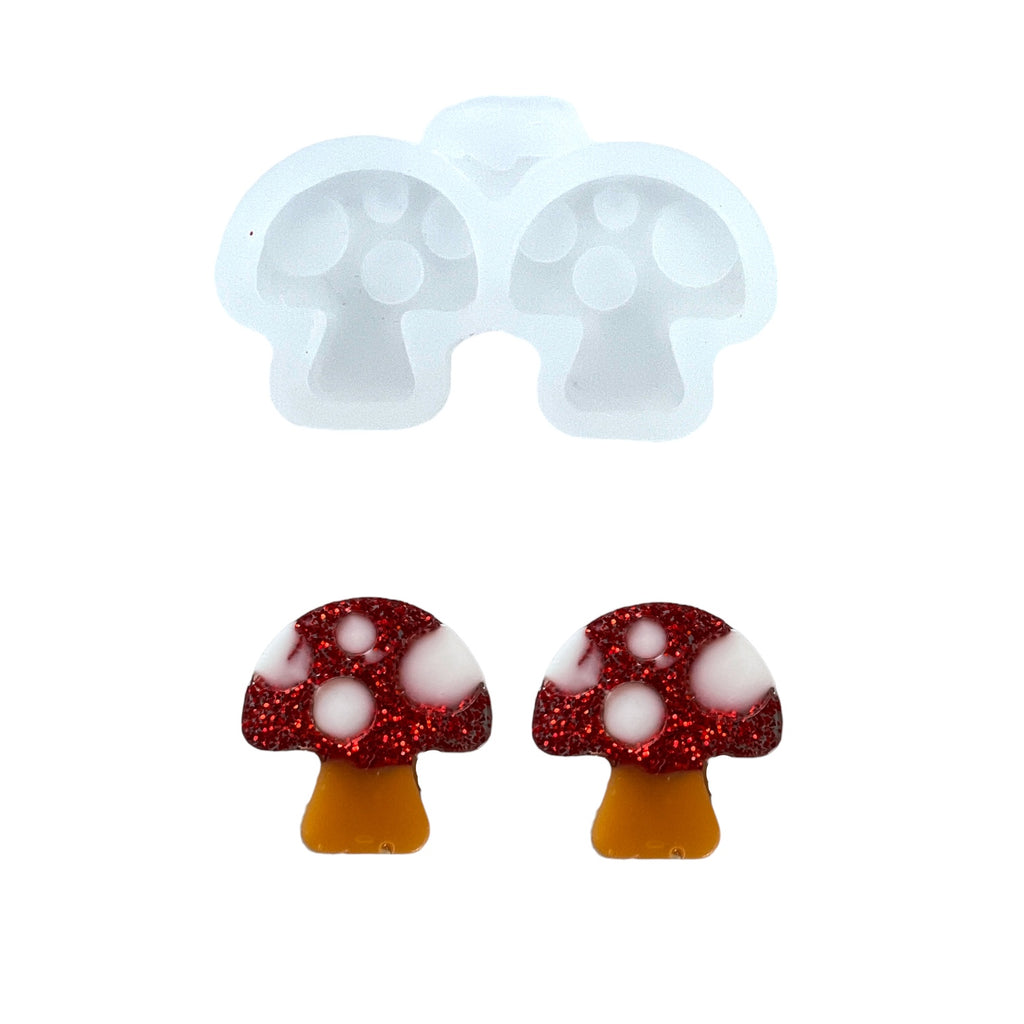 Mini Mushroom Resin Rockers Exclusive Stud Earring Mold for UV and Epoxy  Resin