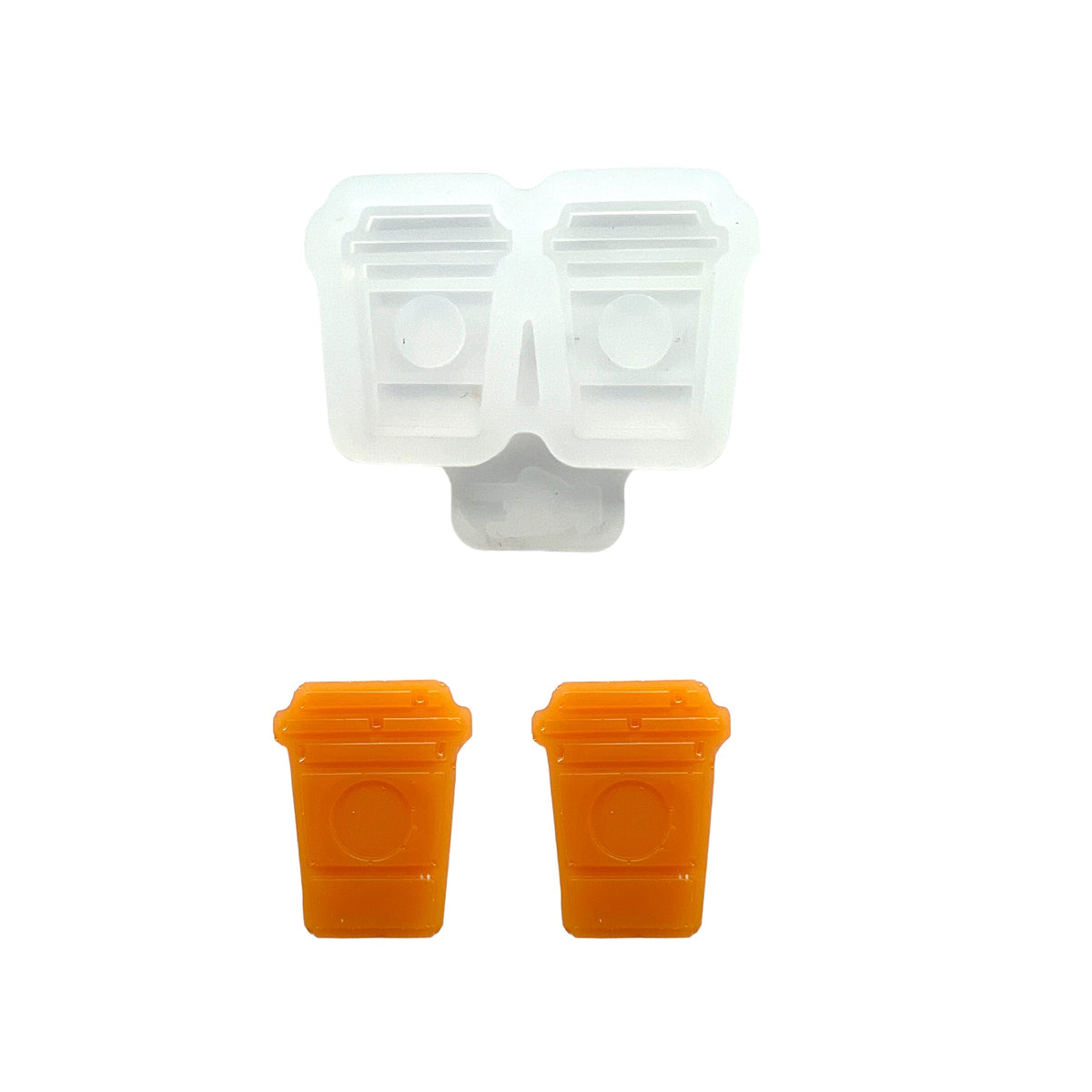 Cup of Coffee Resin Rockers Exclusive Stud Earring Mold for UV and Epoxy Resin