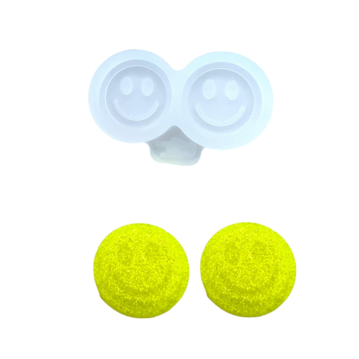 Happy Face Resin Rockers Exclusive Stud Earring Mold for UV and Epoxy Resin