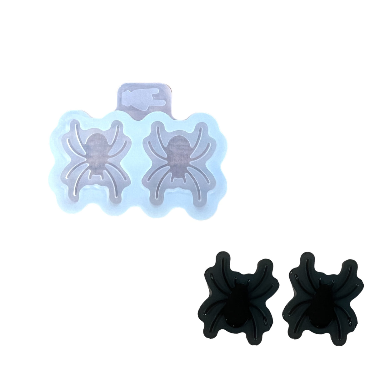 Tiny Spider Halloween Resin Rockers Exclusive Stud Earring Mold for UV and Epoxy Resin