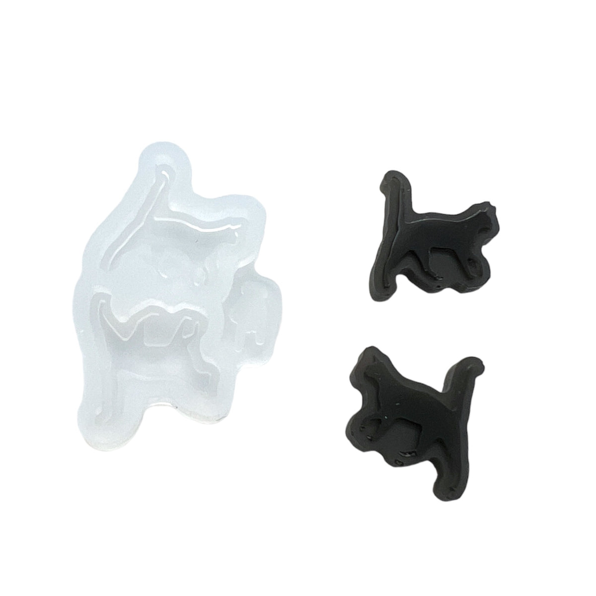 Tiny Cat Resin Rockers Exclusive Stud Earring Mold for UV and Epoxy Resin