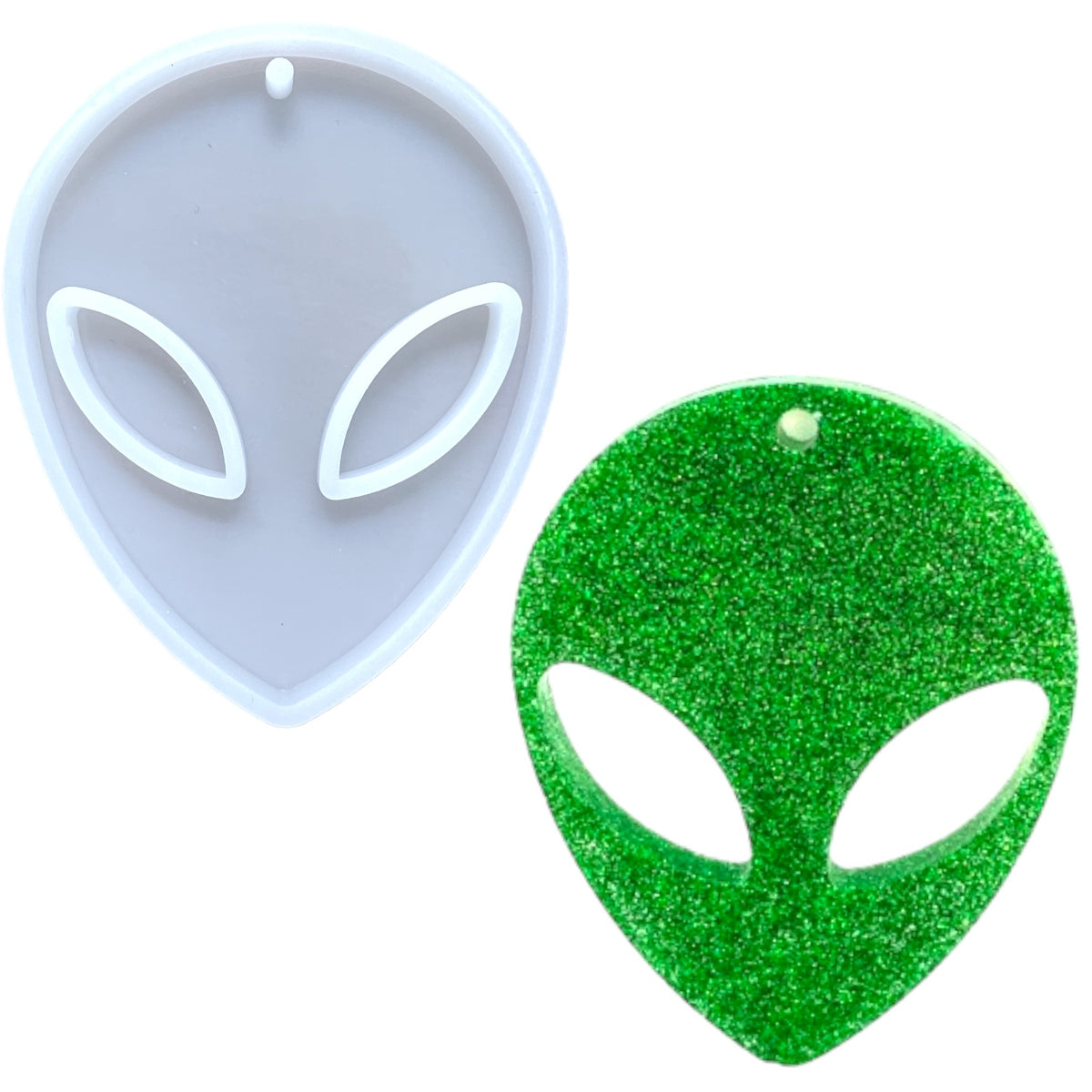 UV Safe Alien Keychain Mold for UV or Epoxy Resin Art