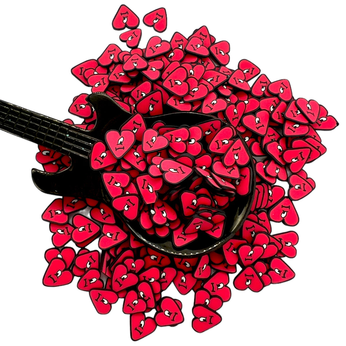 Bad Rabbit-inspired Hottest Heart Polymer Clay Pieces - Resin Rockers