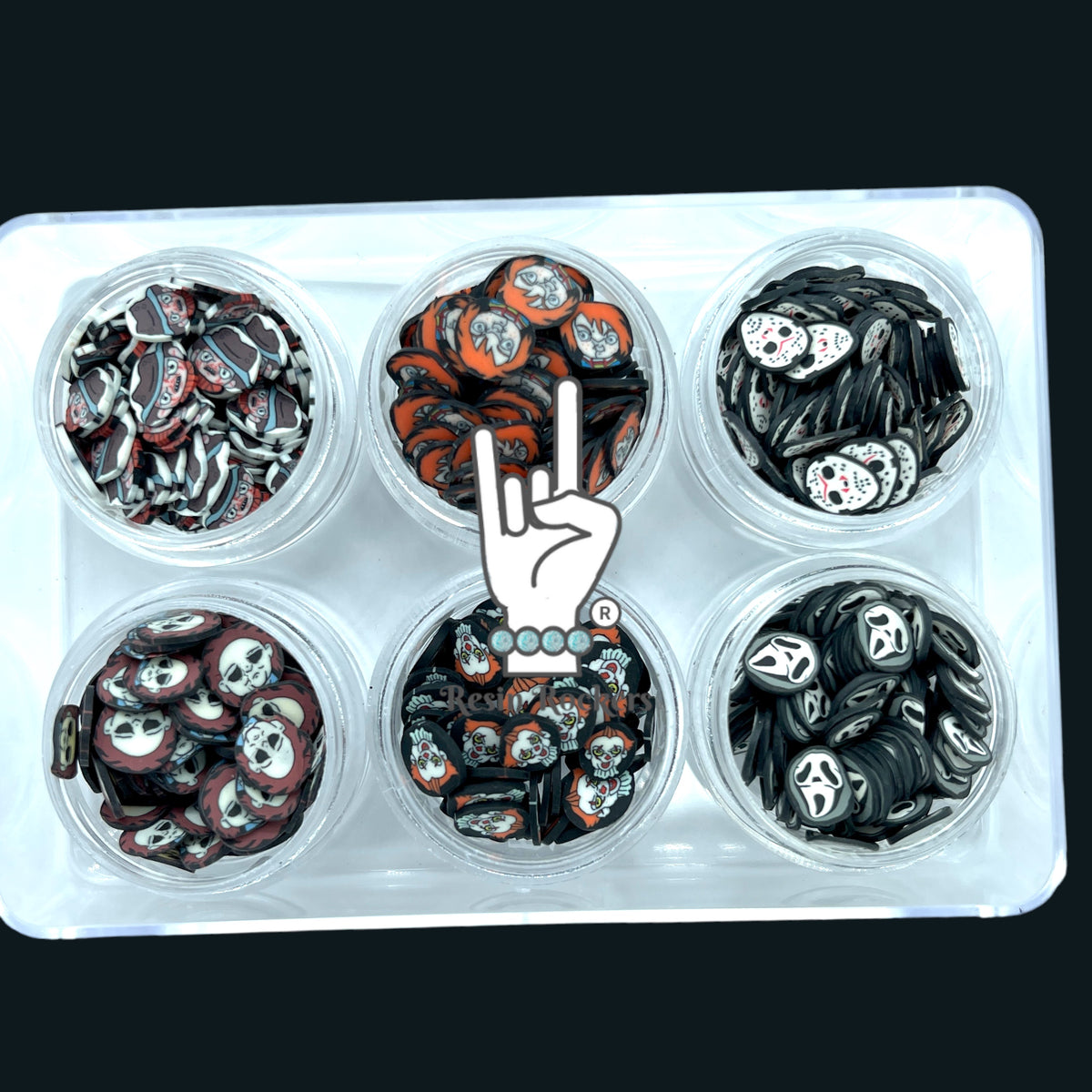 Killer Combo Set of Polymer Clay Pieces for Epoxy and UV Resin Art