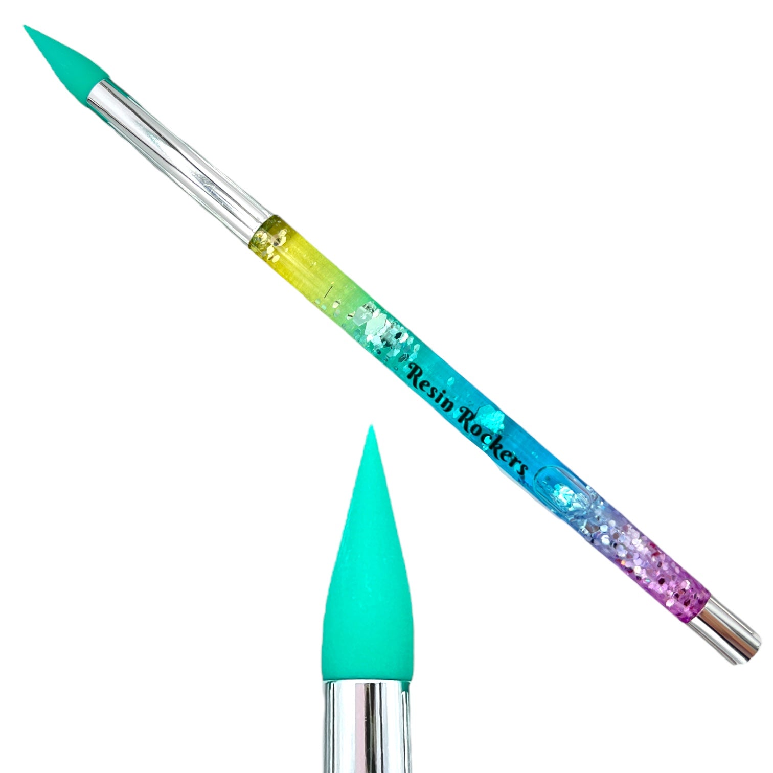 Reusable Silicone Snow Globe Glitter Brushes