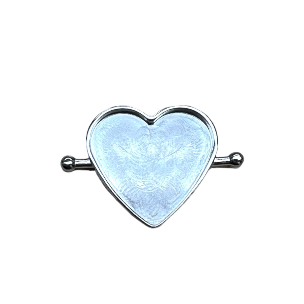 CONQUERing Heart Shaped Blank Spinner for DIY - Silver or Gold