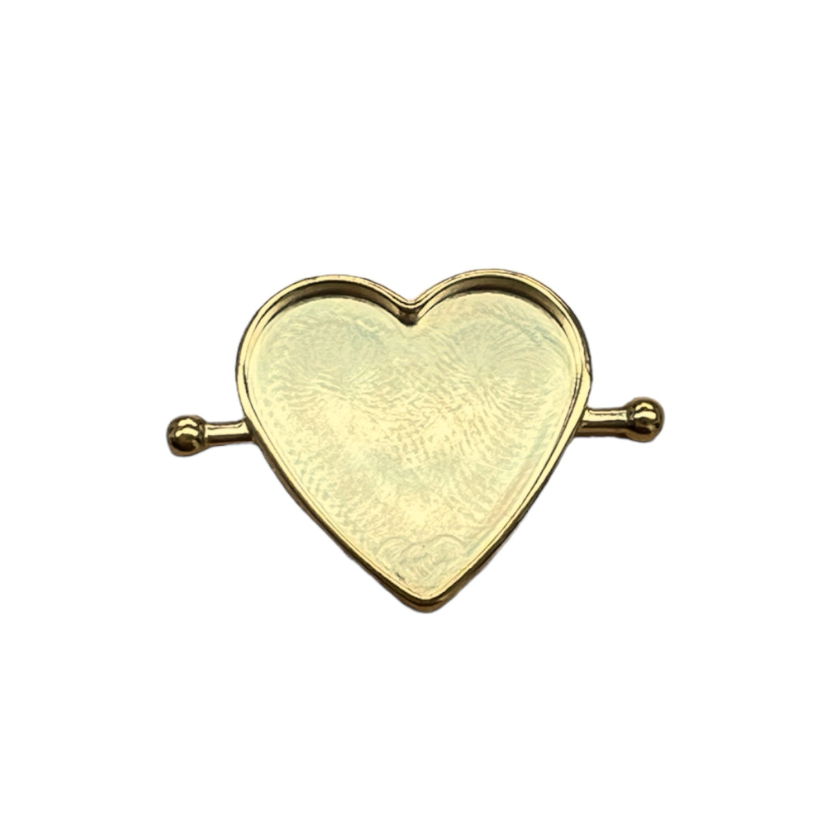 CONQUERing Heart Shaped Blank Spinner for DIY - Silver or Gold