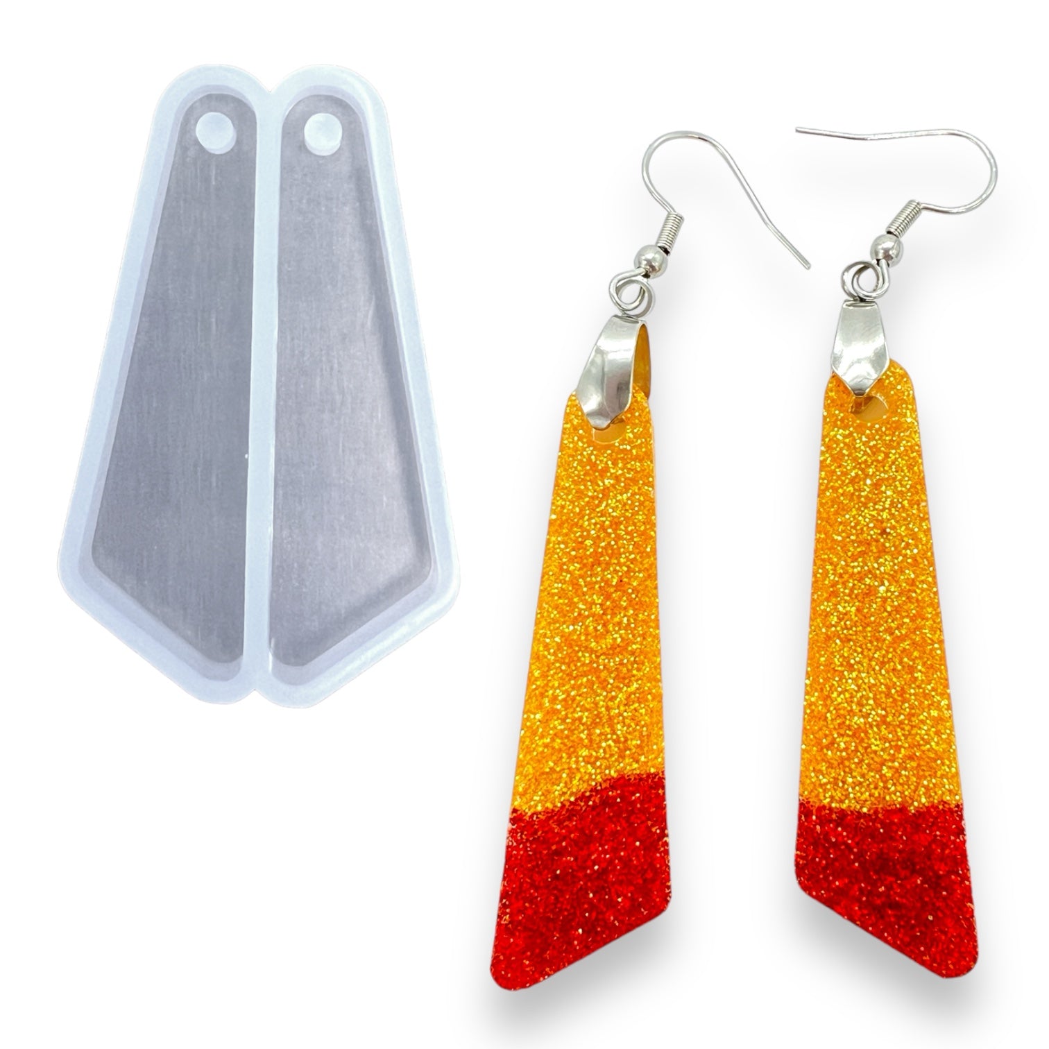 Angled Shard Dangle Earring Mold