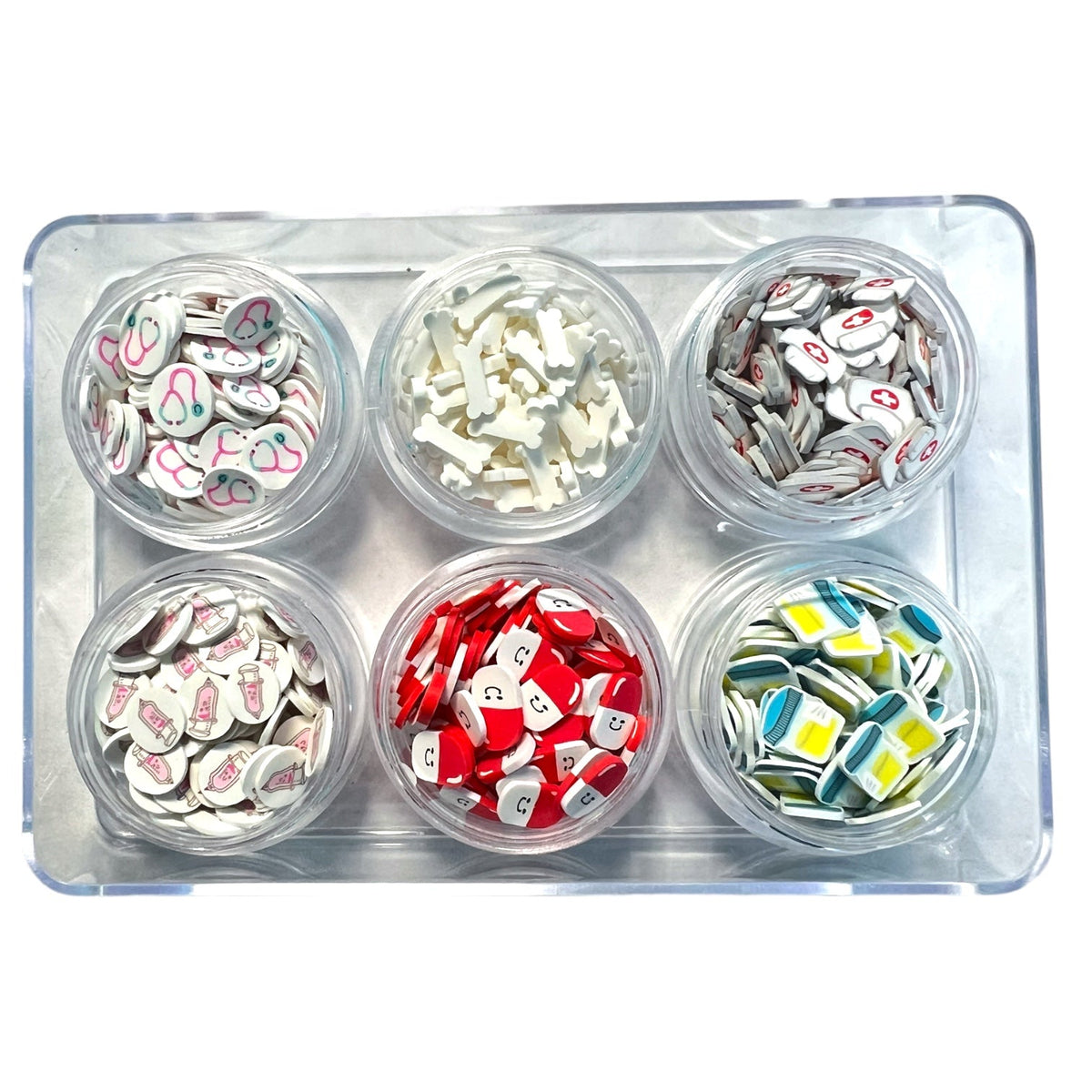 Medical Combo Set of Polymer Clay Pieces for Epoxy and UV Resin Art