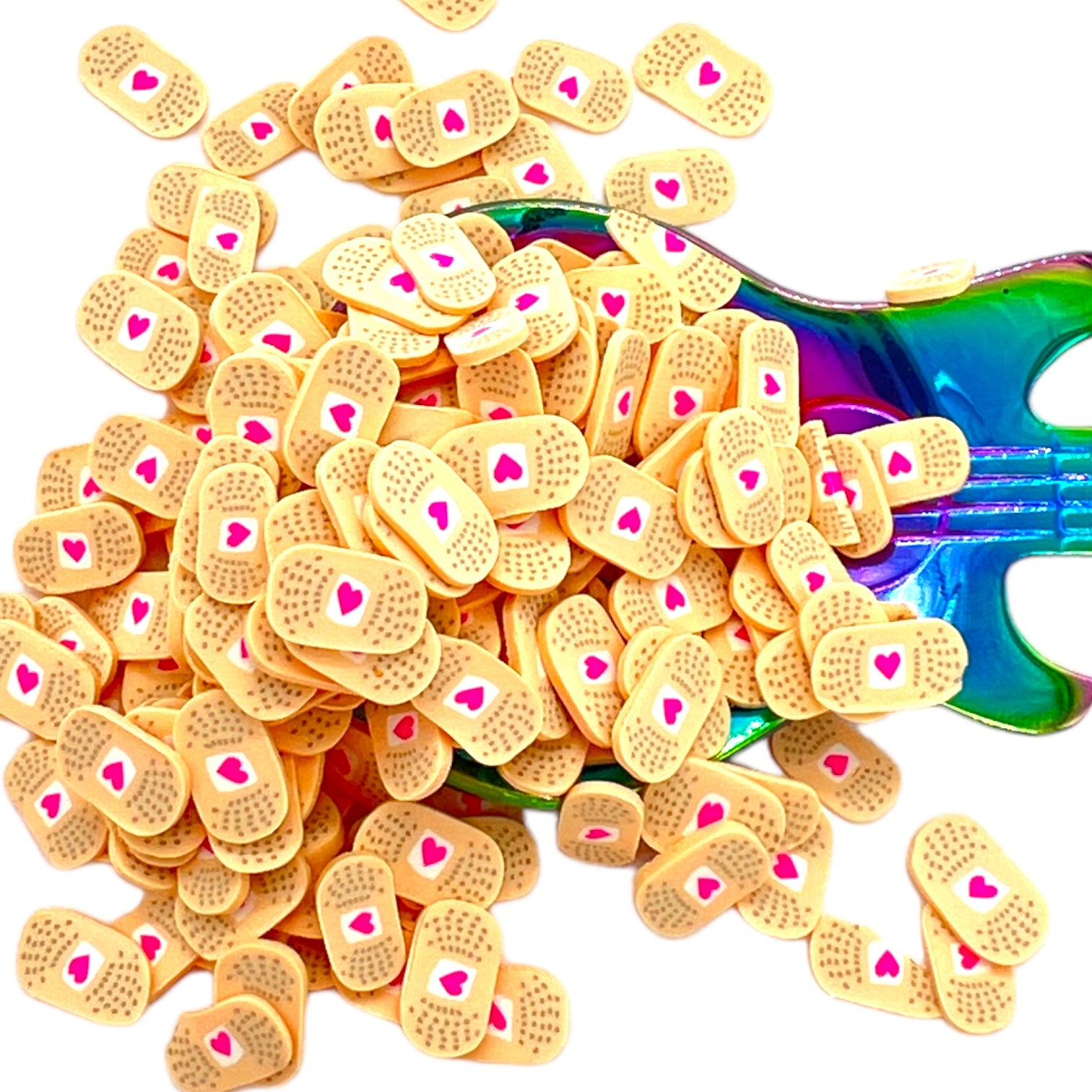 Band-Aid With Heart Polymer Clay Pieces